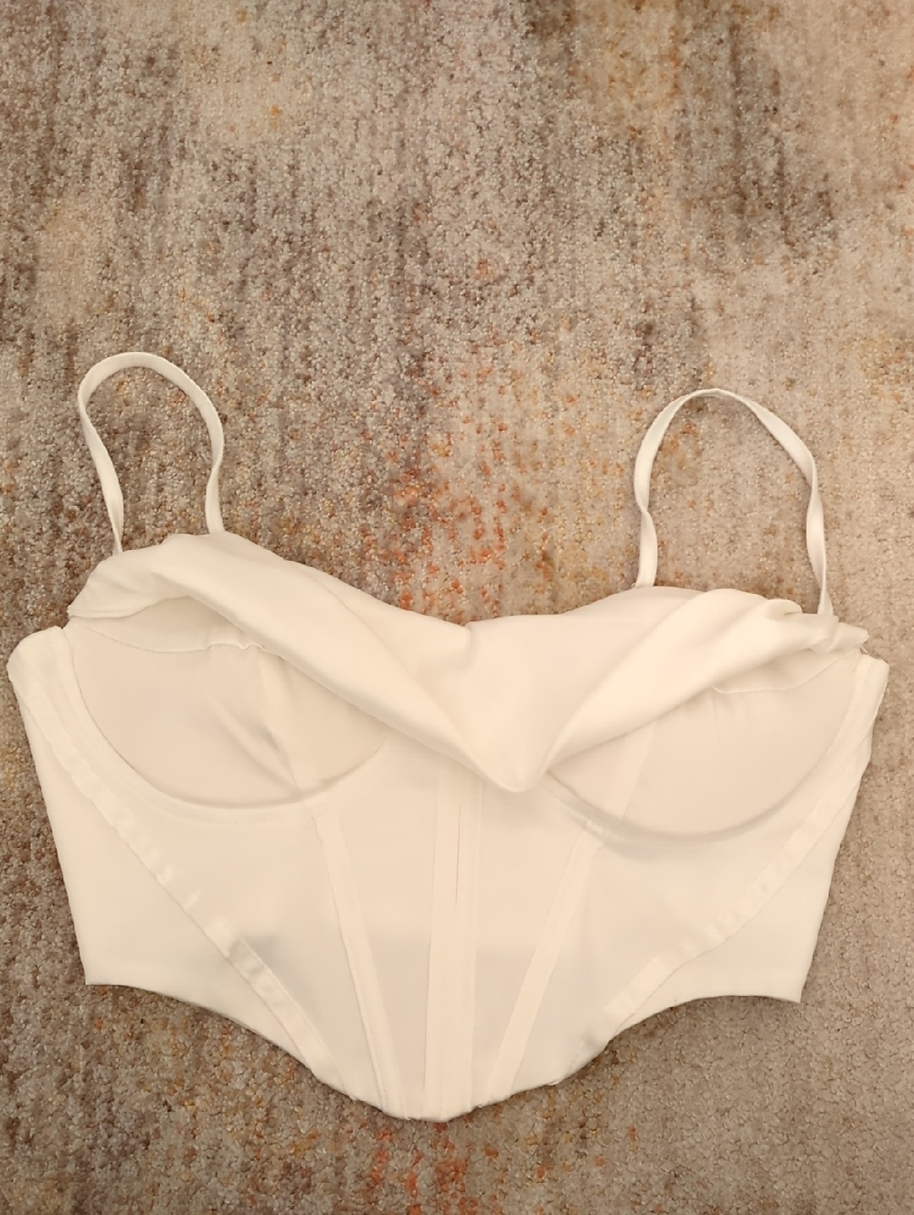 White Strapless Bustier Crop Top - Women's Intimates
